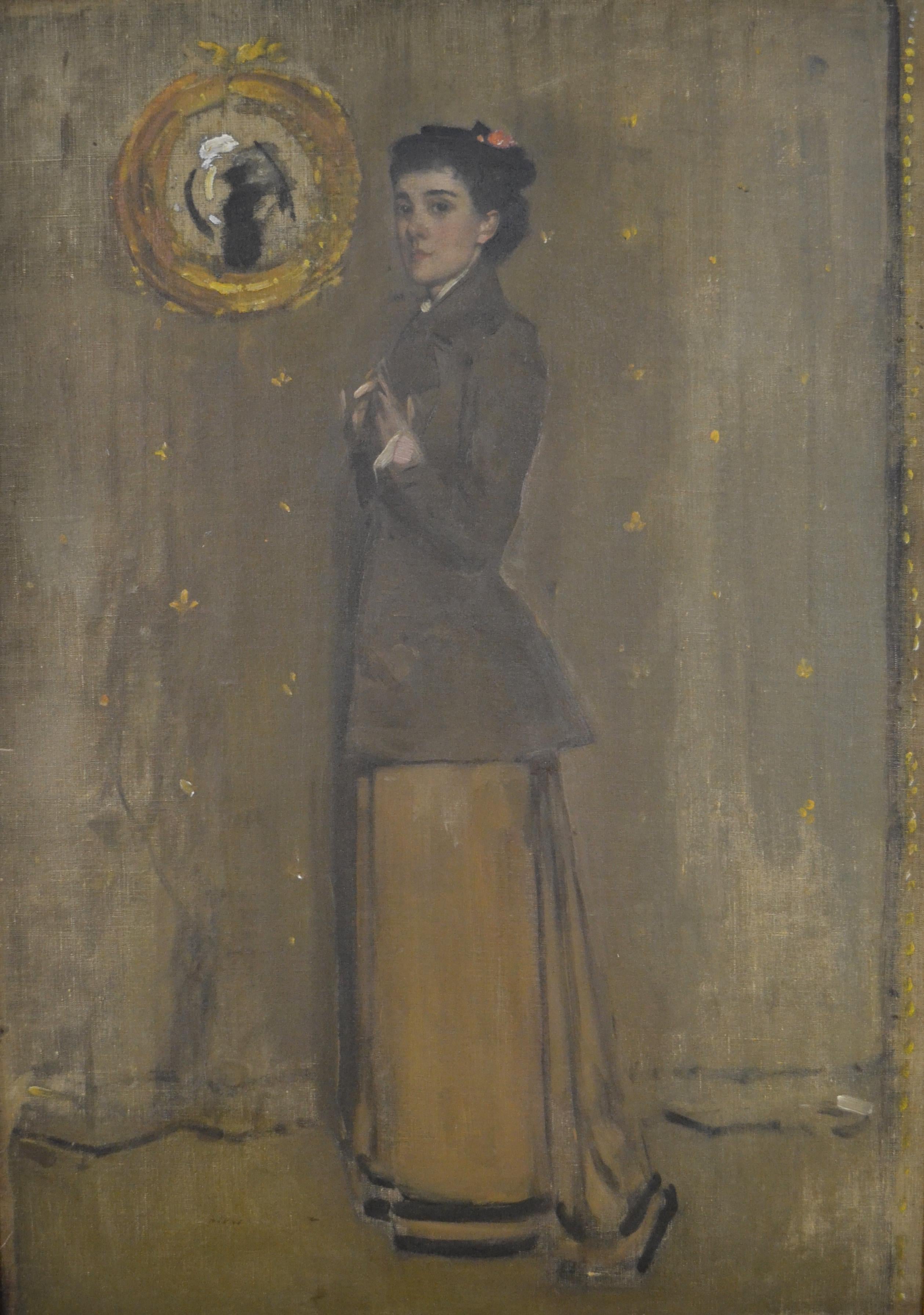 Edward Arthur Walton, RSA, PRSW Portrait Painting - Miss Jane Aitken - Portrait by Scottish Artist Edward Arthur Walton