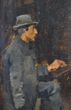 An Artist at his Easel - Oil Portrait, Irish School, Circle of John Lavery