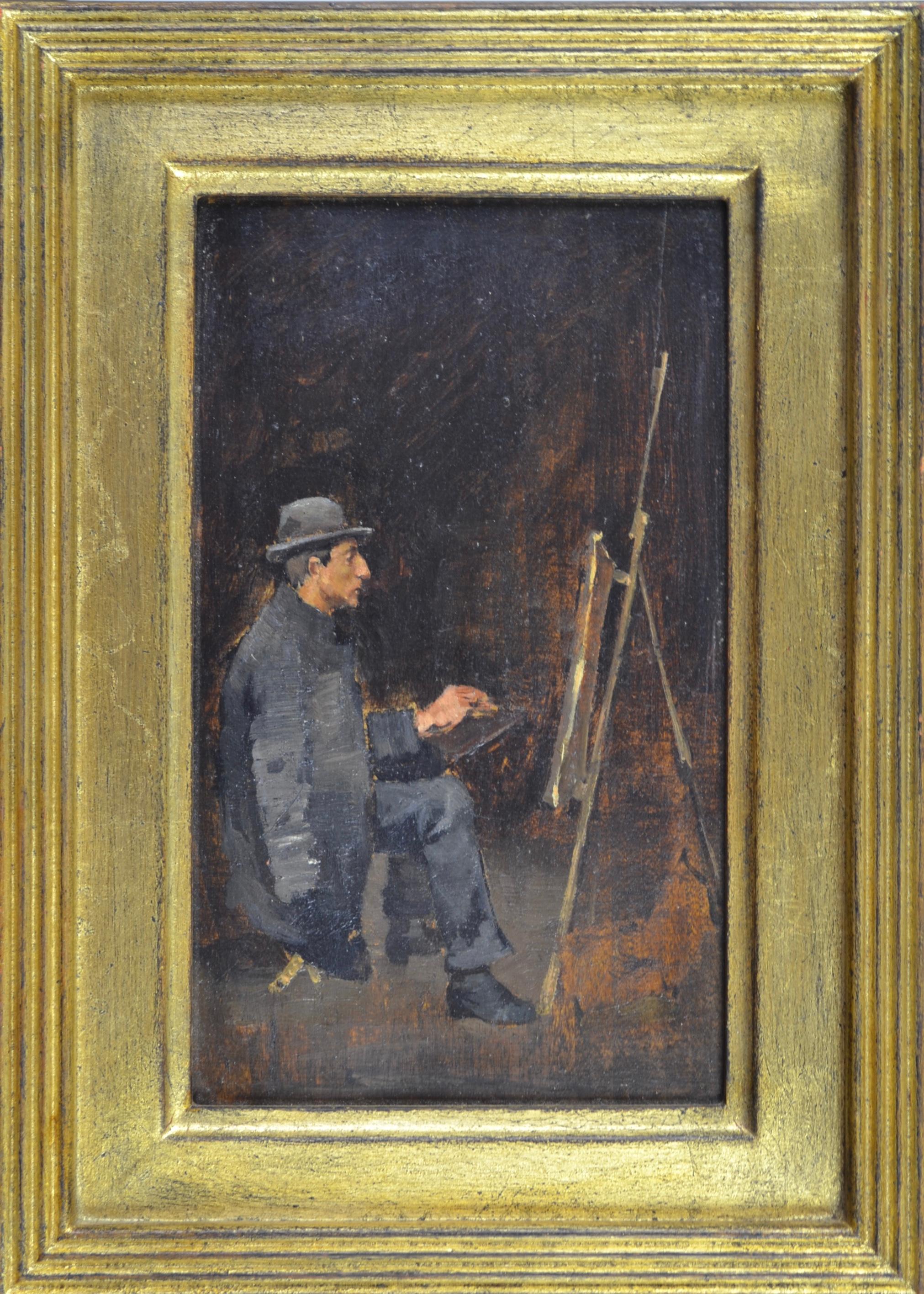 An Artist at his Easel - Oil Portrait, Irish School, Circle of John Lavery 1