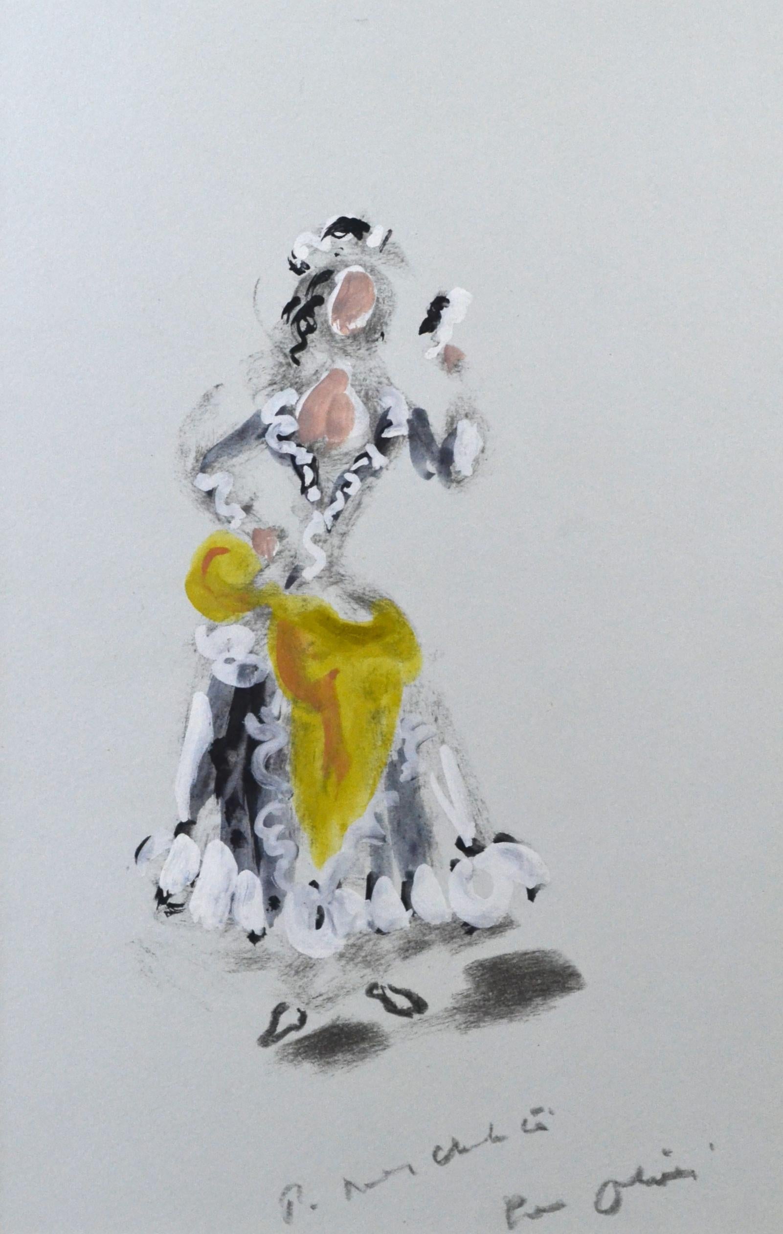 OLIVER MESSEL
(1904-1978)

Création de costumes pour Rosine dans le Barbier de Séville

Signé et inscrit indistinctement
Aquarelle et bodycolour, encadrée

37 par 23.5 cm., 14 ½ par 9 ¼ in.
(taille du cadre 56.5 par 43 cm., 22 ¼ par 17 in.)

Né à
