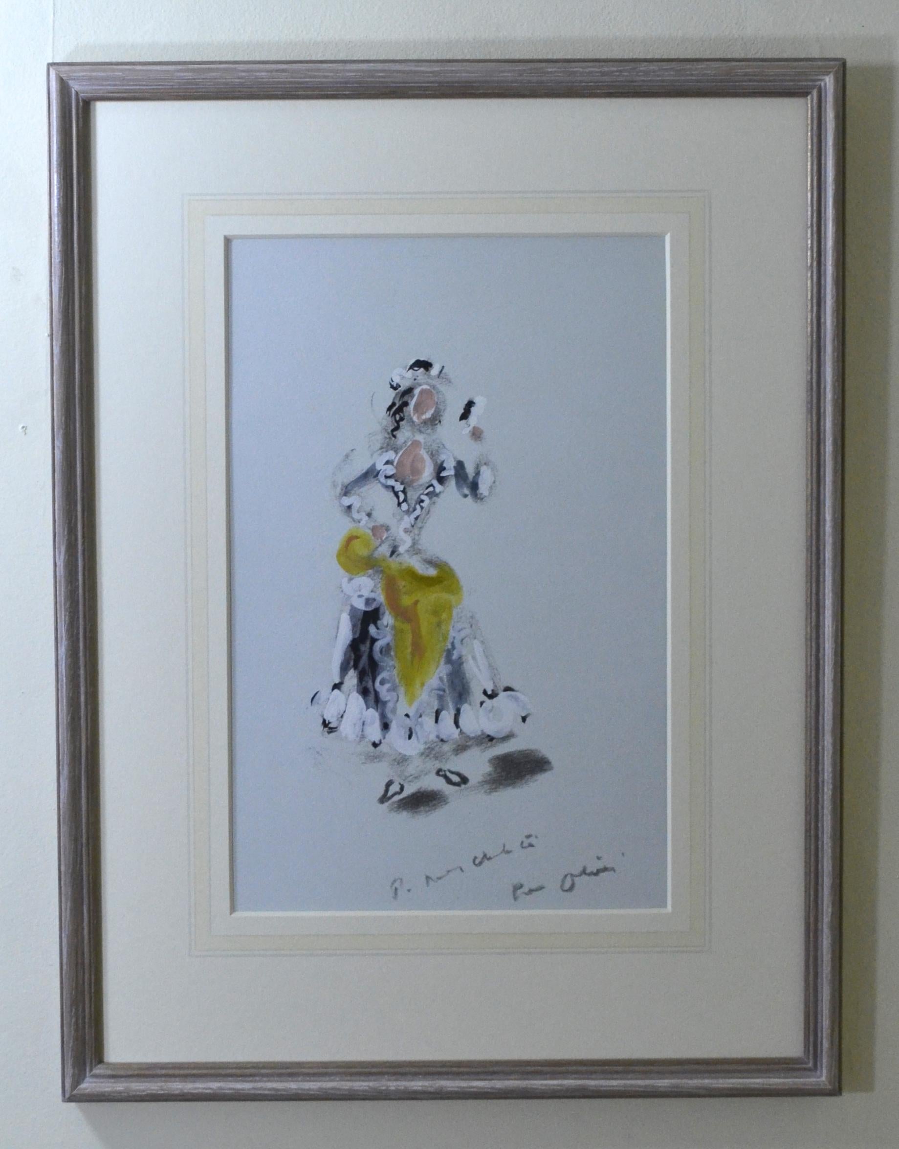 Conception de costumes d'opéra pour le barbier de Séville par Oliver Messel 1