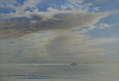 Passing Clouds - 19th Century British marine watercolour by Severn