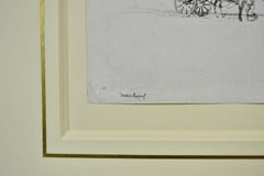 La strada, Chelsea - acquaforte del 1880 di Theodore Roussel, seguace di Whistler