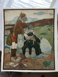 The Sportsmen - Early 20th Century British illustration