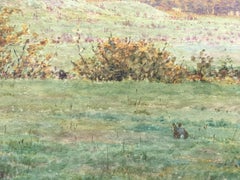 A Little Wooded Valley in Surrey - Pre-Raphaelite landscape by G P Boyce