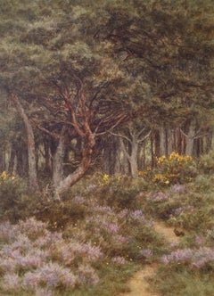 Woodland Path - British 19th Century landscape watercolour by Helen Allingham