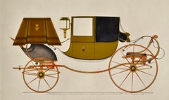 Antique Early 19th Century British Design for a Carriage by Samuel Hobson