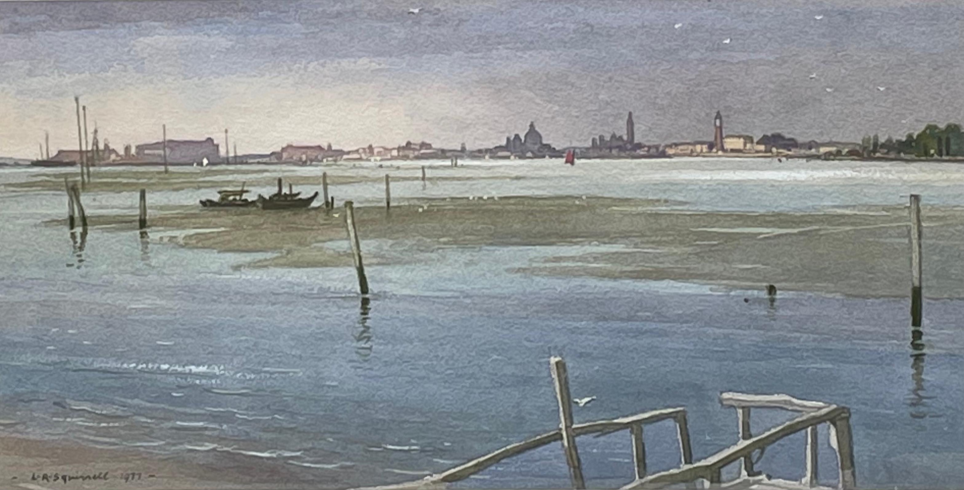 Venice - 20th Century British watercolour by Leonard Russell Squirrell