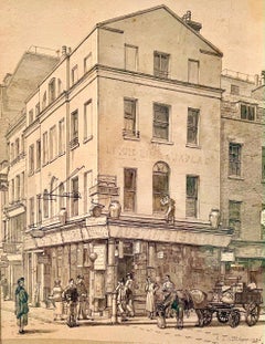 Brewer Street, Soho - Scène britannique de Londres des années 1930 par Randolph Schwabe