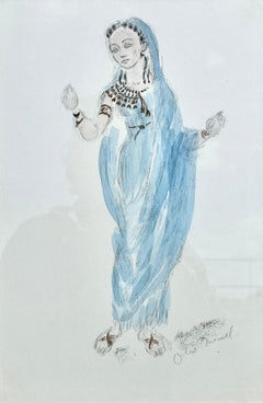 Vintage Oliver Messel - Costume Design for Vivien Leigh in Caesar and Cleopatra