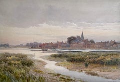 Antique Joseph Powell - Bosham - Early 20th Century British Landscape watercolour