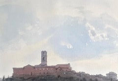 John Newberry - San Domenico, Perugia, Acuarela británica del siglo XX