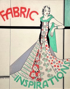 Marie Palmer-Smith - Dessin graphique original britannique des années 1930 pour la publicité