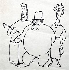 John Dronsfield - Voortrekking - 20th Century South African pen and ink drawing