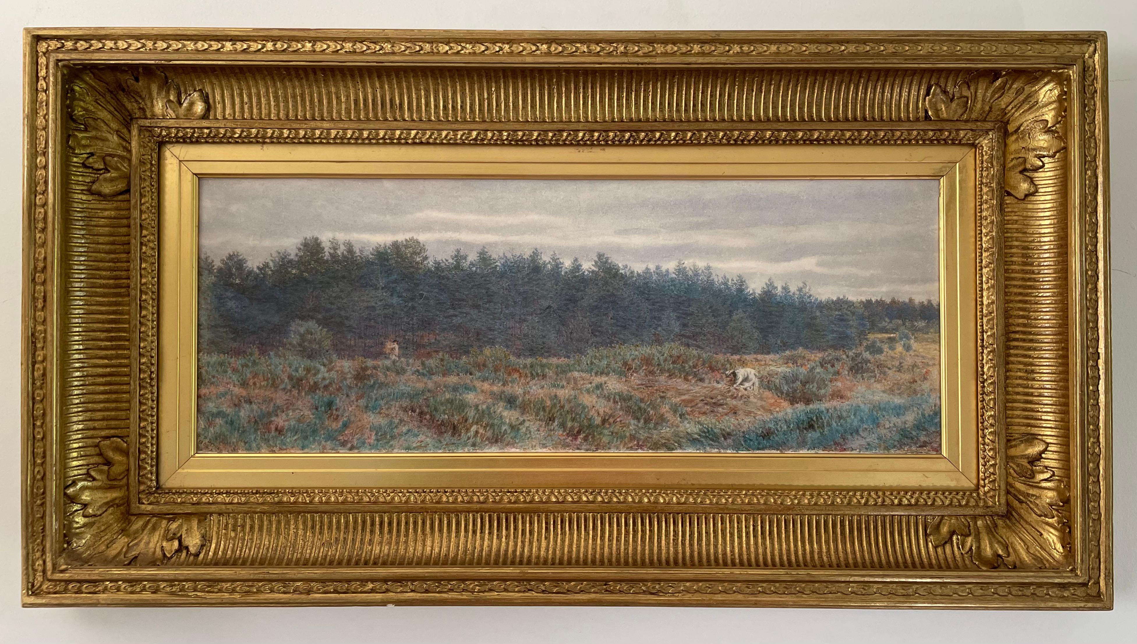 A Surrey Common - Pre-Raphaelite landscape watercolour by George Price Boyce For Sale 1