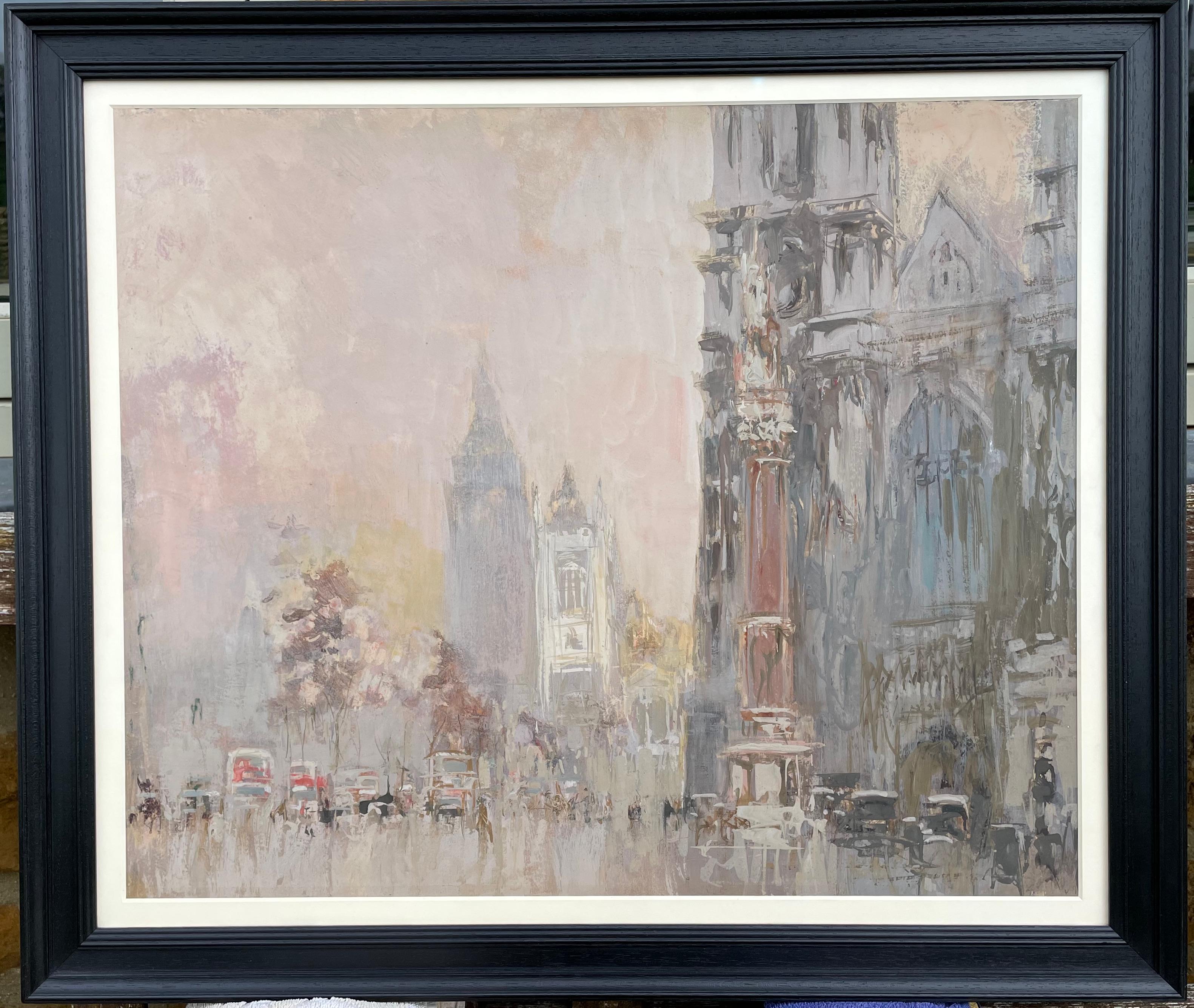 Westminster - 20th Century British Watercolour of London by William Walcot - Art by William Walcot, R.E., Hon.R.I.B.A.