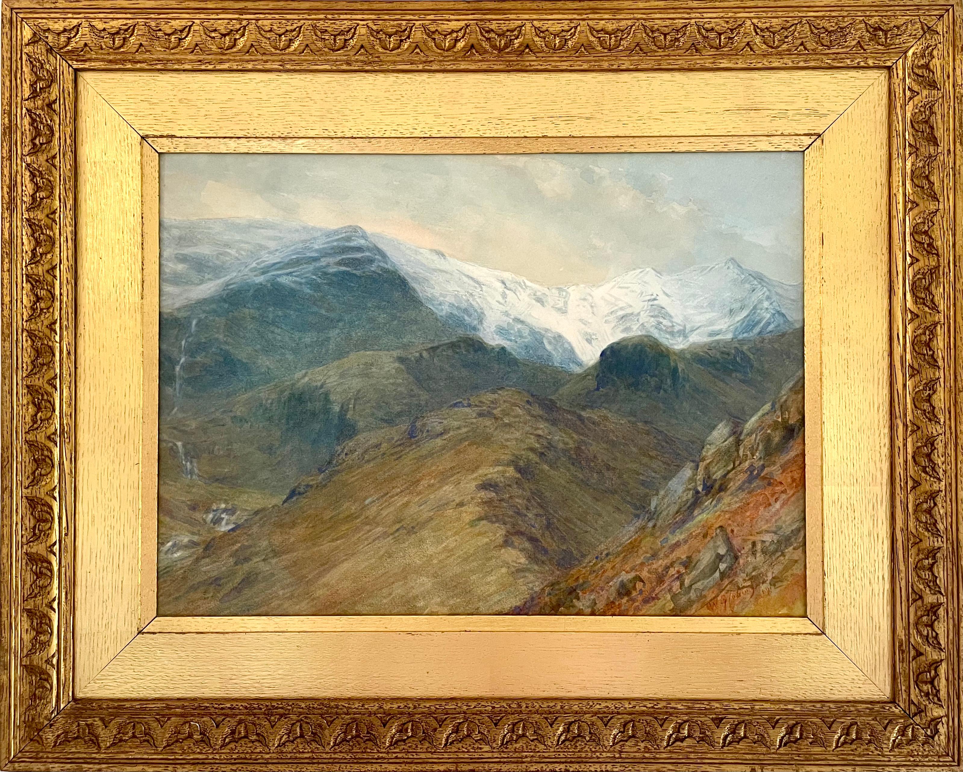William Gershom Collingwood - Acuarela británica Paisaje del Distrito de los Lagos 2