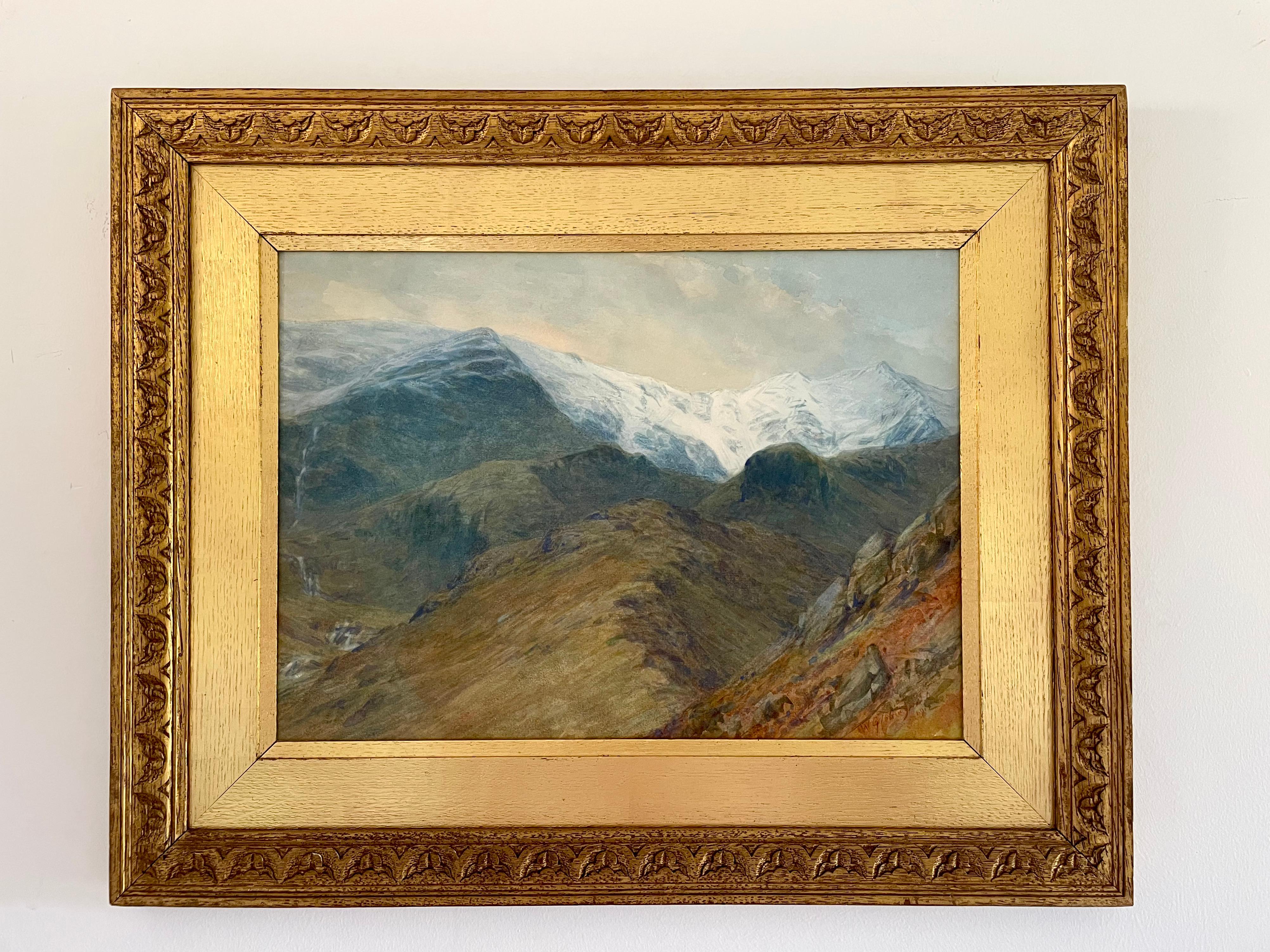 William Gershom Collingwood - Acuarela británica Paisaje del Distrito de los Lagos 5