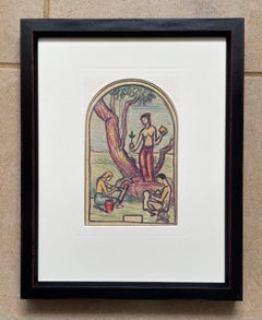 The Model - 1930s mural design for Eltham Palace by Harry Carleton Attwood