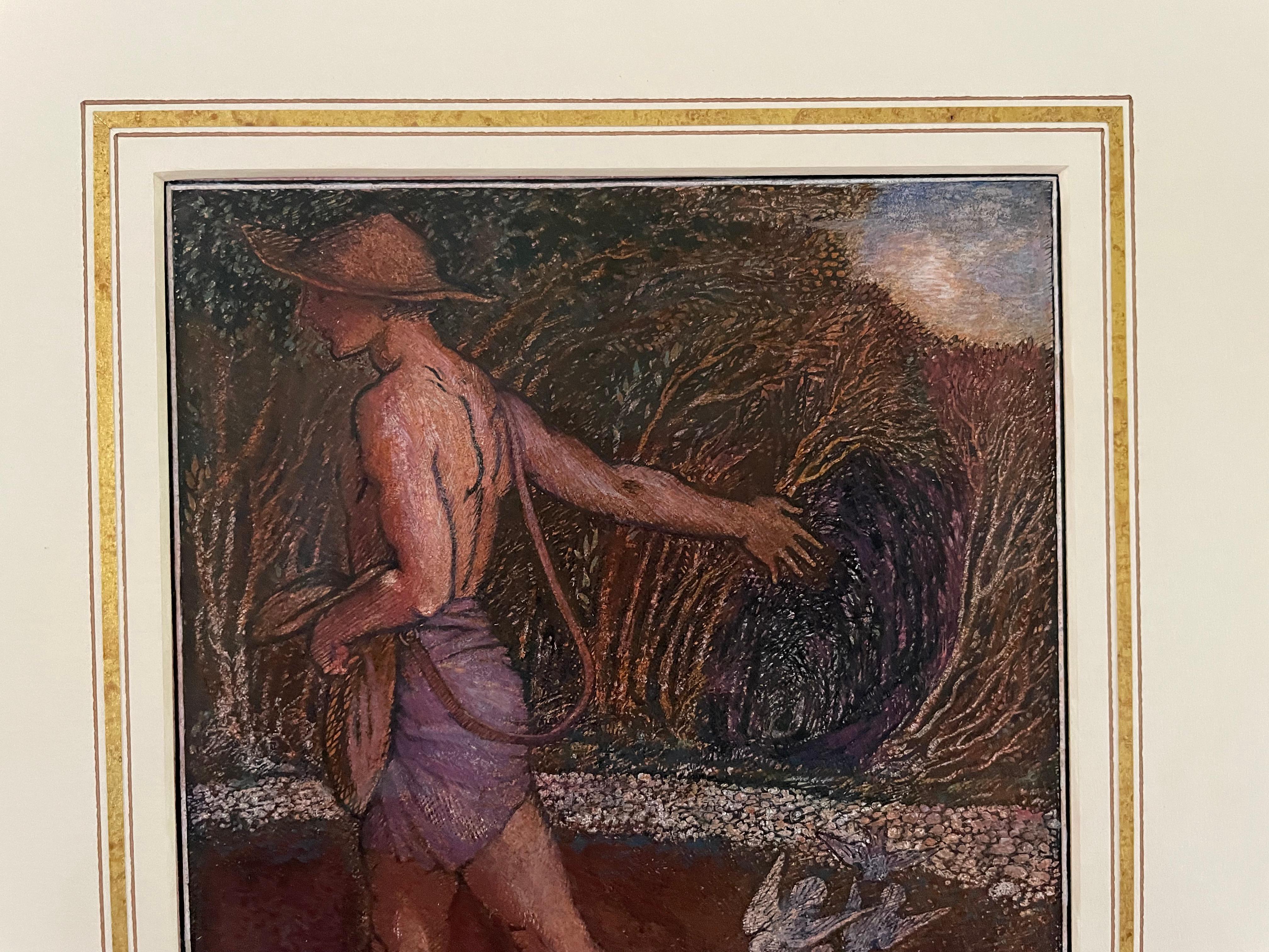 James Joshua Guthrie - The Sower, Early 20th Century British Watercolour For Sale 2
