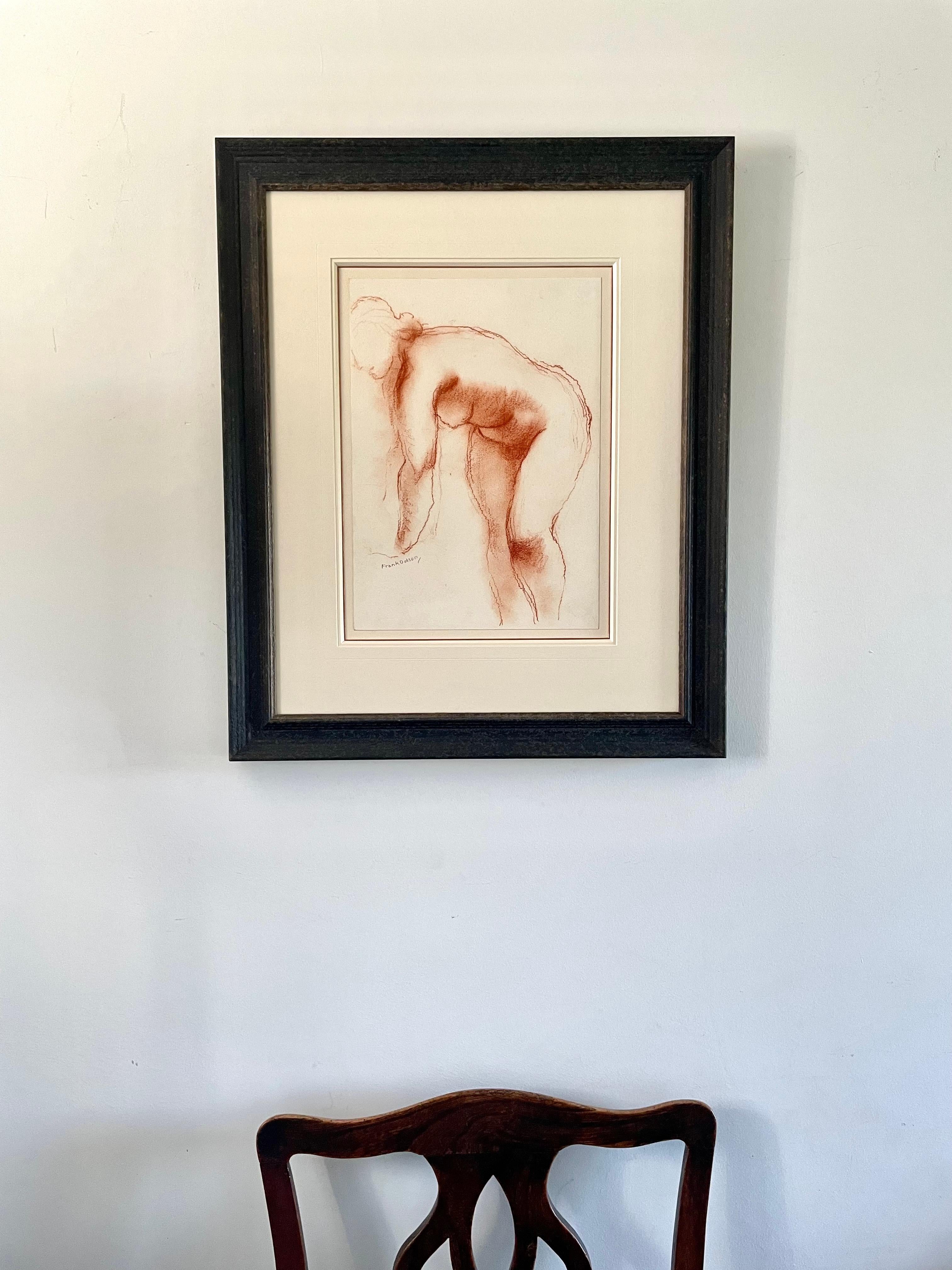 Nude - 20th Century British chalk drawing of a Female Nude by Frank Dobson RA For Sale 3