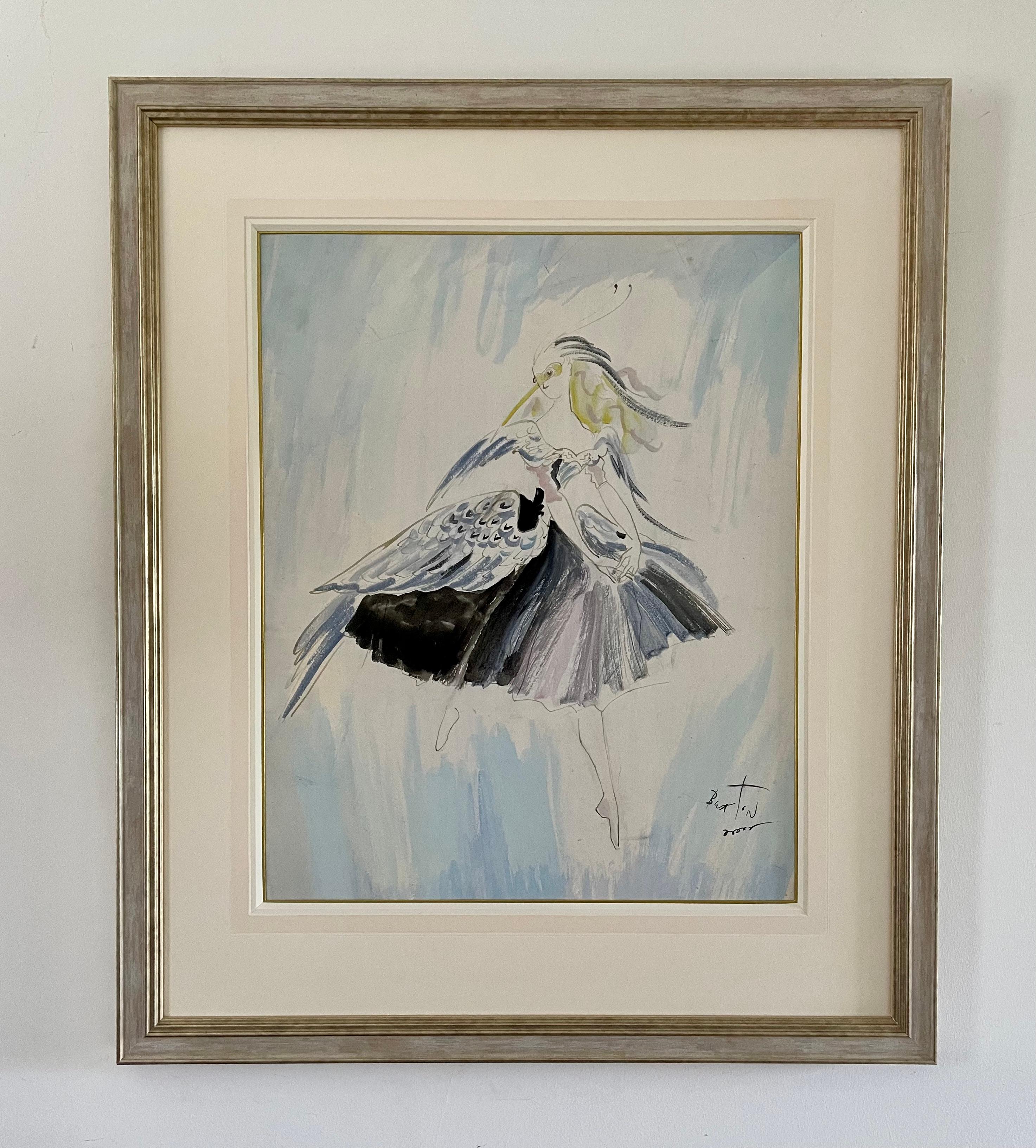 SIR CECIL BEATON, CBE
(1904-1980)

Ballet Costume Design for Le Pavillon - 1936

Signed l.r.: Beaton
Watercolour, bodycolour and ink

49 by 39 cm., 19 ¼ by 15 ½ in.
(frame size 70.5 by 60 cm., 27 ¾  by 23 ¾ in.)

Literature:
Cyril W Beaumont, Design