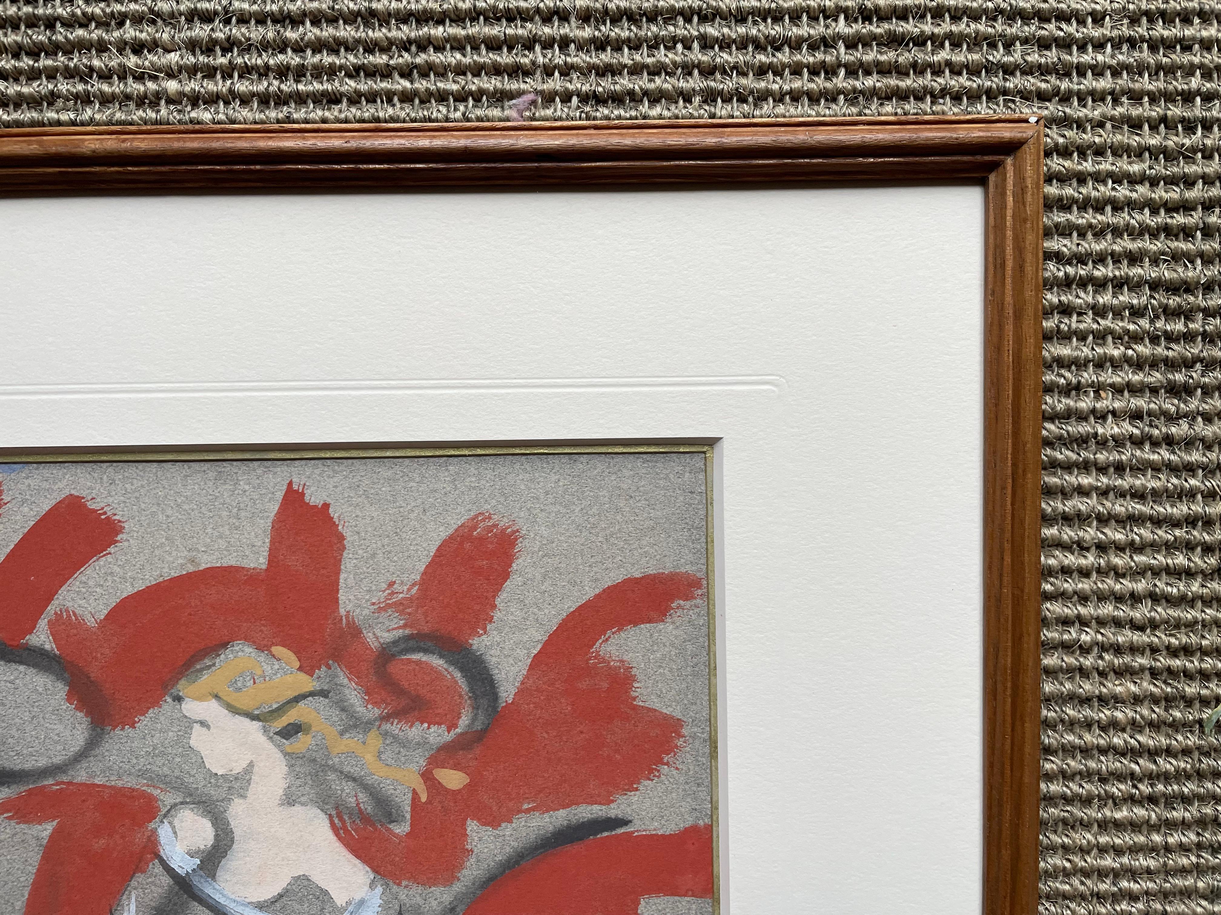 Orphée - Aquarelle britannique de la fin du 20e siècle par Robert O'Rorke en vente 4