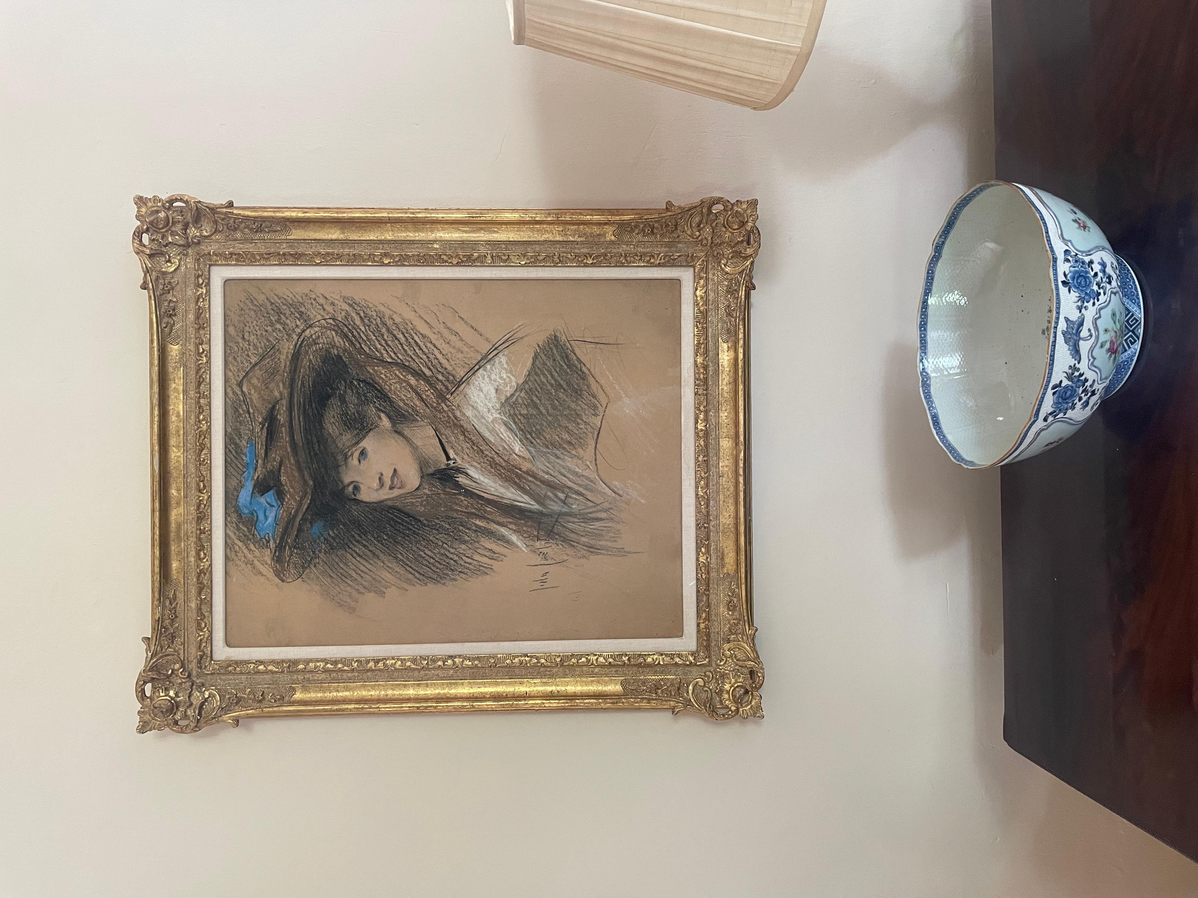 John da Costa - Lillie - Retrato de la esposa del artista en venta 2