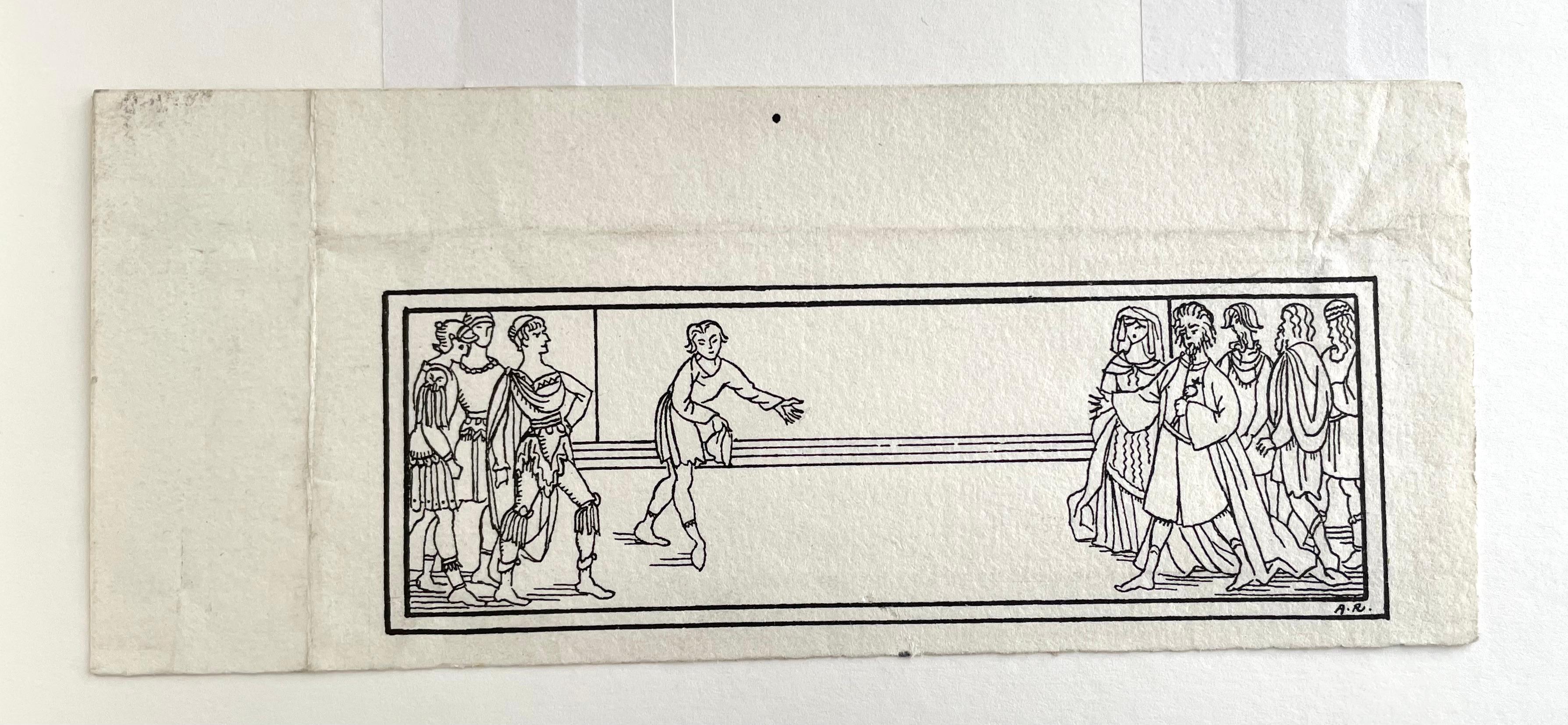 Albert Rutherston - British early 20th Century pen and ink illustration - Art by Albert Rutherston, RWS