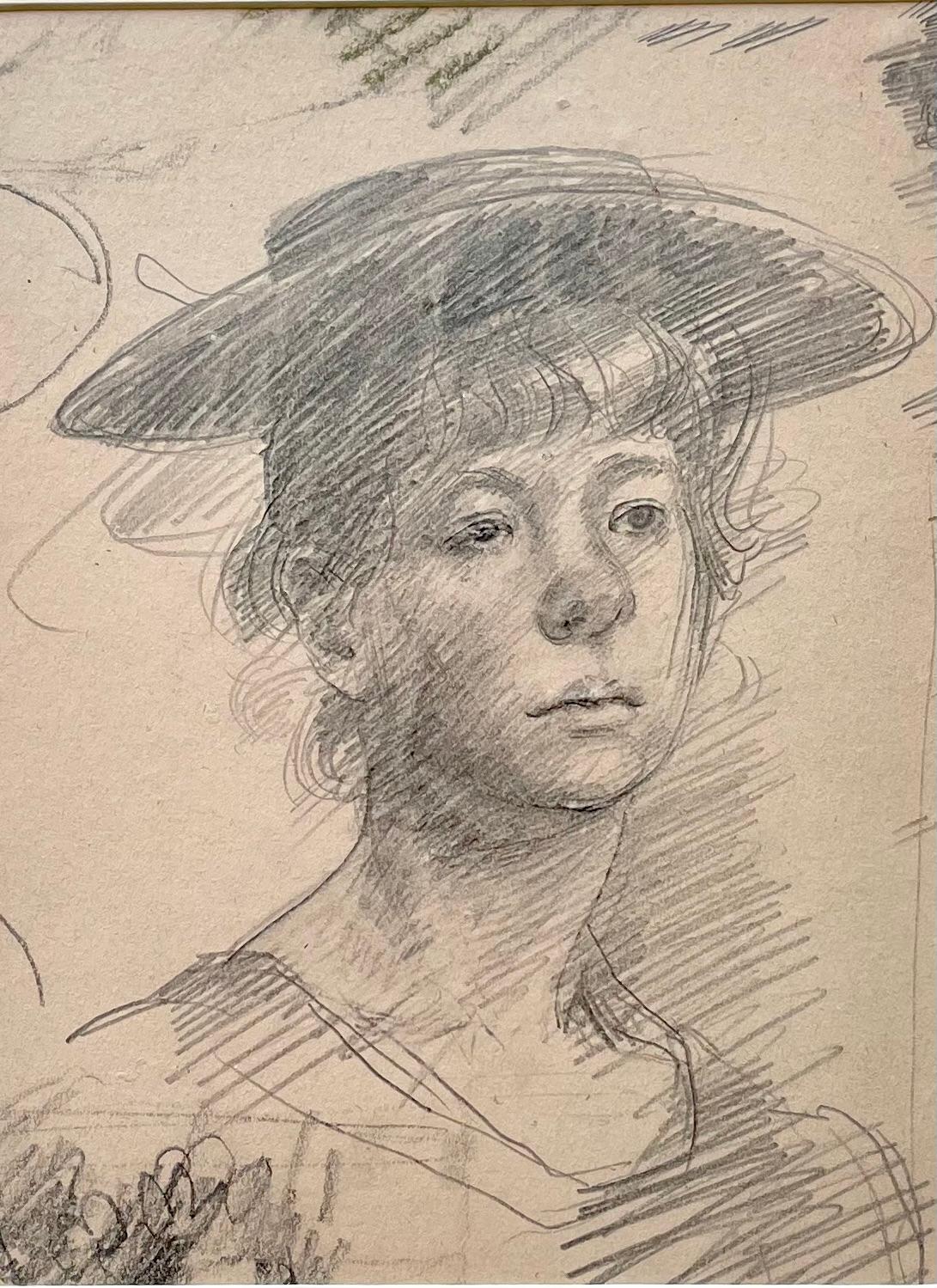 JOHN SERGEANT
(1937-2010)

Portrait of a Young Girl in a Hat

Pencil on tinted paper
Framed

24 by 18 cm., 9 ½  by 7 in.
(frame size 46 by 39 cm., 18 by 15 ¼ in.)

Provenance:
The artist’s studio sale

Sergeant was born in London, the son of a civil