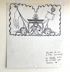 Albert Rutherston - 1920s British Illustration for Cymberline