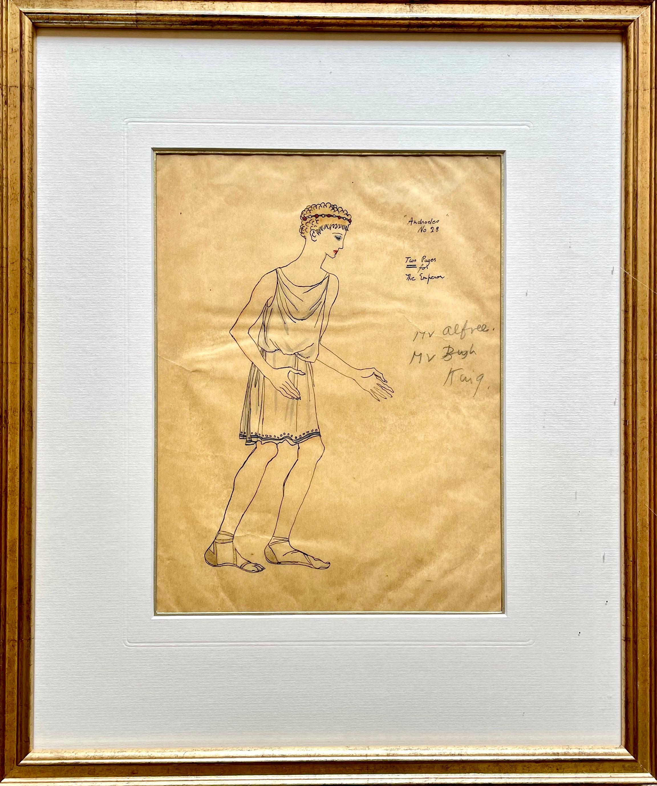 Costume Design for Androcles and the Lion -  Albert Rutherston, 1913 - Art by Albert Rutherston, RWS