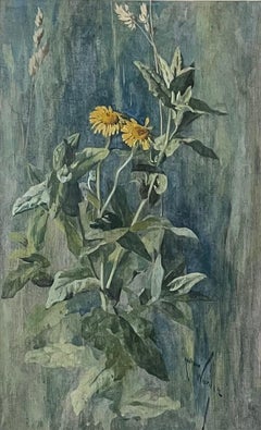 Arthur Wardle - Acquerello botanico britannico del 1900 circa di Fiori selvatici