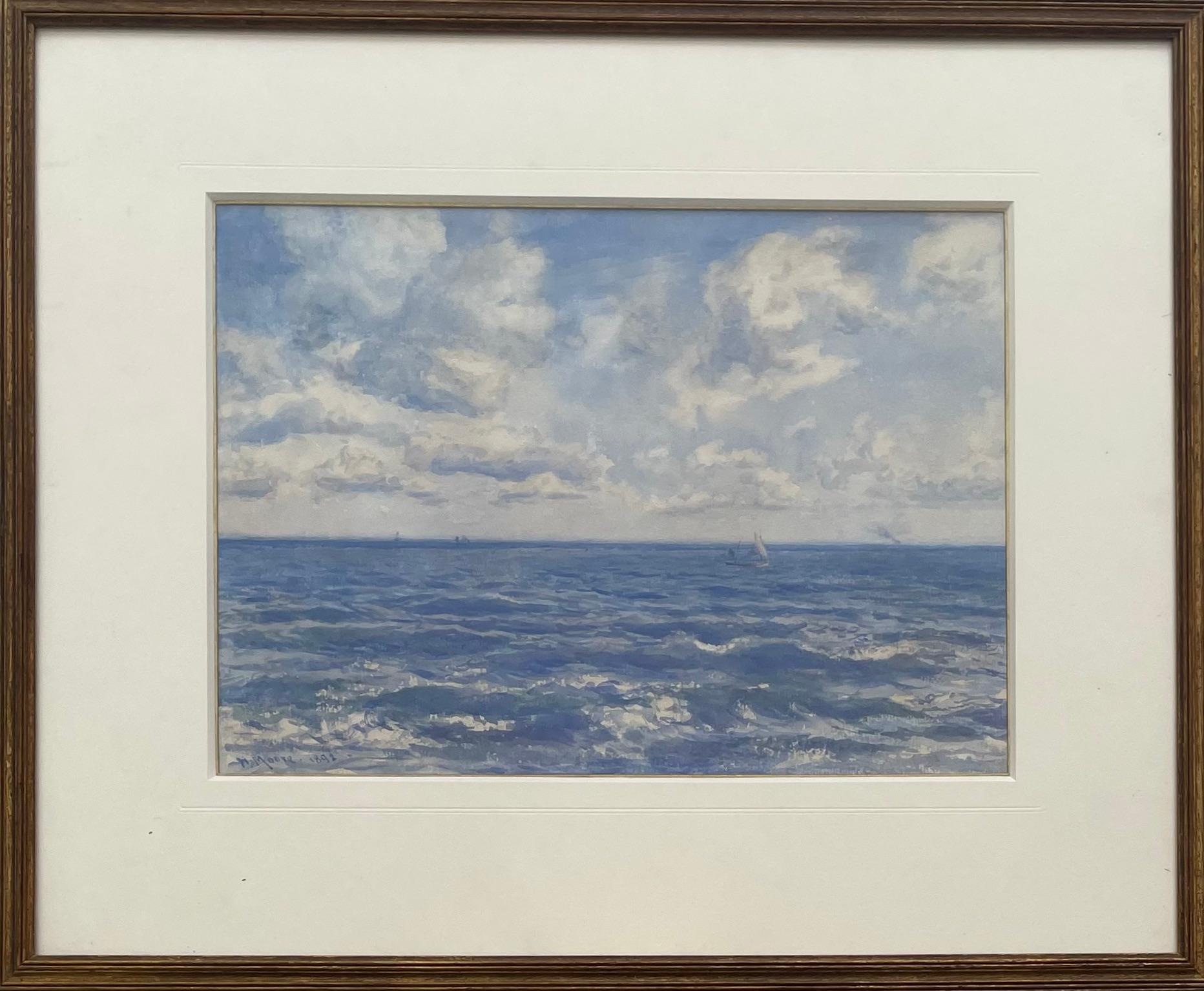 Henry Moore - Britisches Marine-Aquarell aus dem späten 19. (Realismus), Art, von Henry Moore 1831-1895