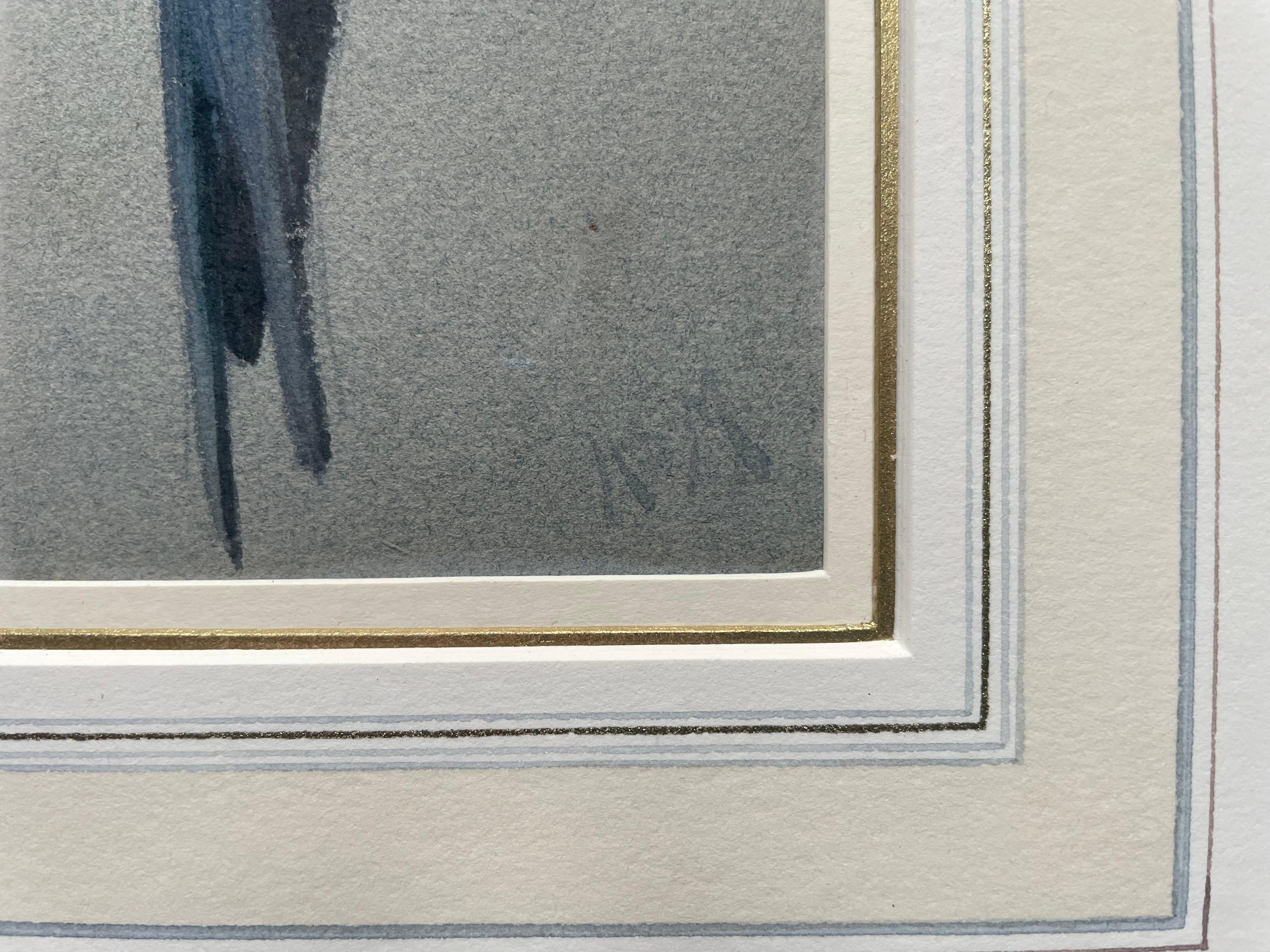 Henry Stacy Marks - Hyacinth Macaw - 19th Century British Watercolour For Sale 2