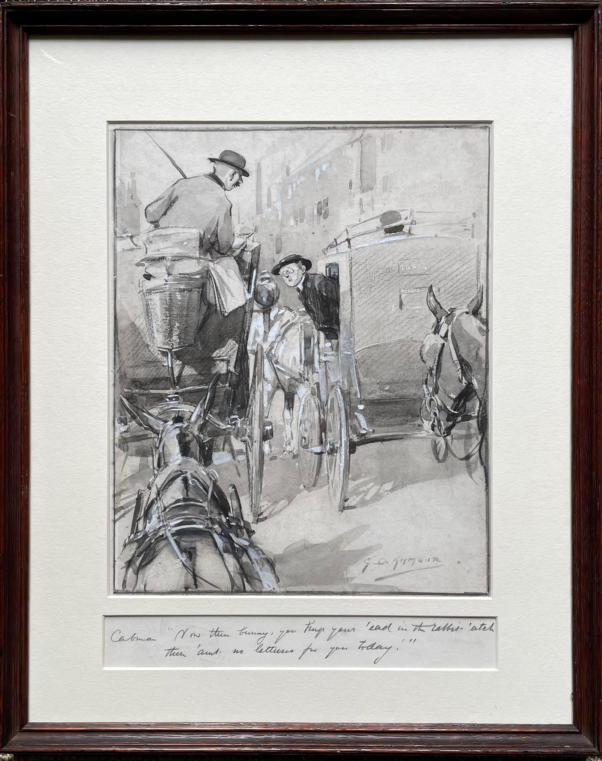George Denholm Armour - Ilustración en acuarela británica de finales del siglo XIX en venta 1