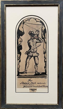 Claud Lovat Fraser - Harlequin - 20th Century British Watercolour Design