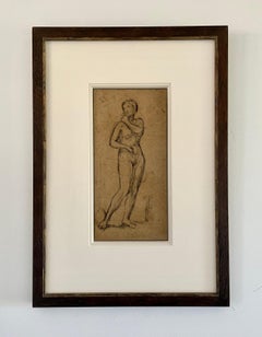 Study for Battledore & Shuttlecock - British Aesthetic Movement drawing