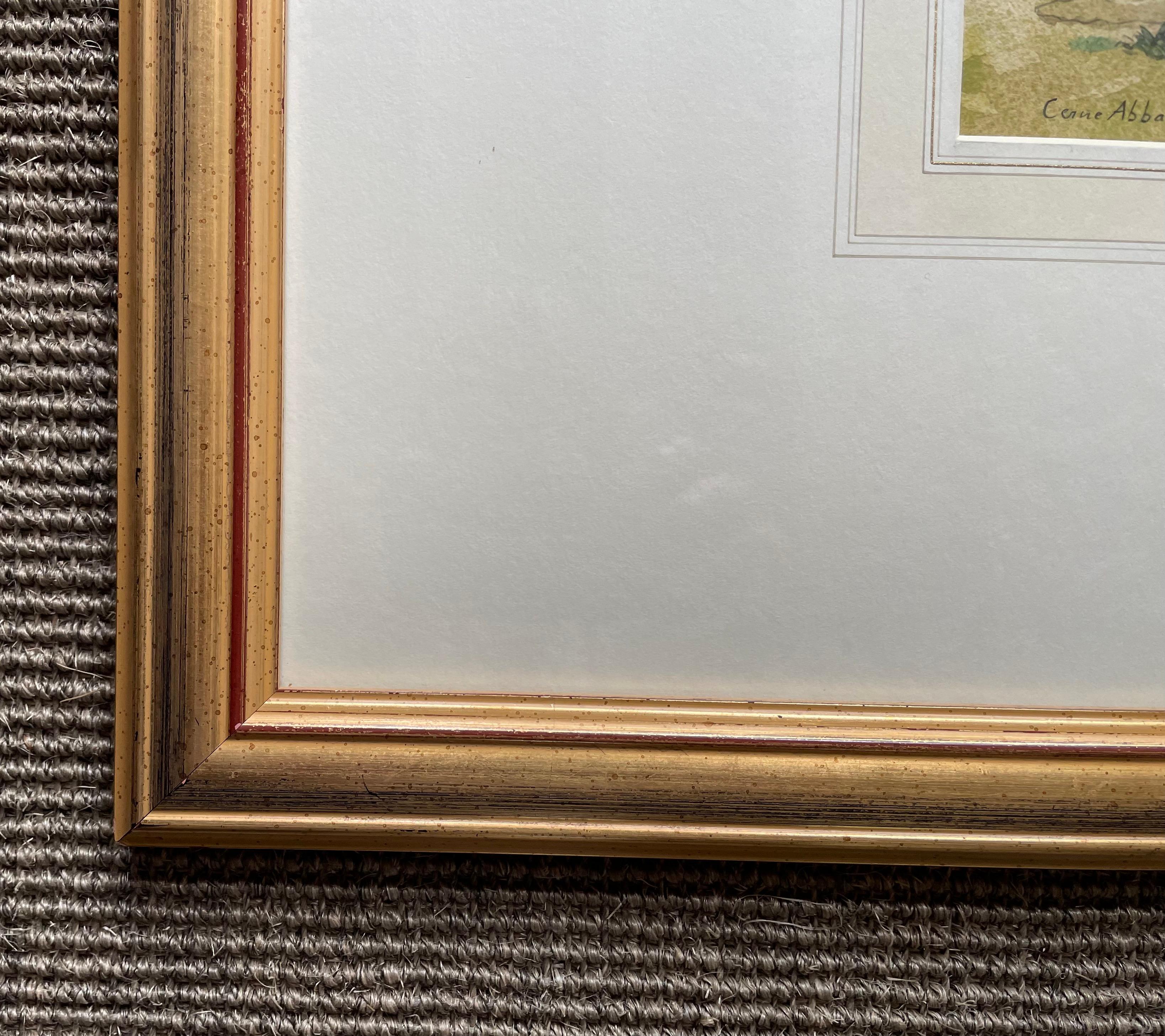 Chickens, Cerne Abbas - 1930s British watercolour by Randolph Schwabe For Sale 1
