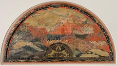 War Birds - 1920s British watercolour on silk by George Sheringham