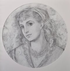 Summer - Chalk Drawing Design for Minton charger by Herbert Wilson Foster