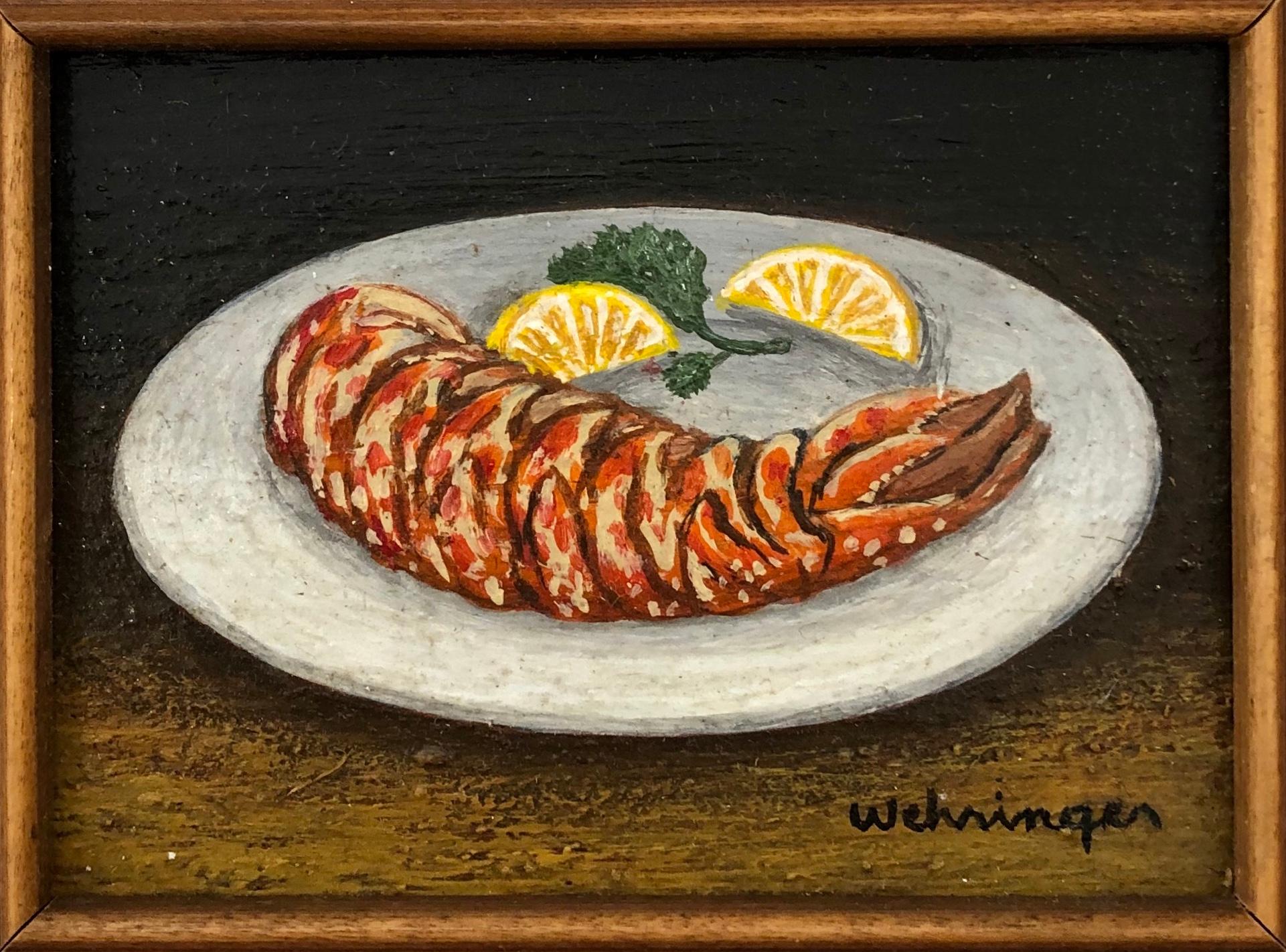 Charles Wehringer Still-Life Painting - "Lobster Tail"