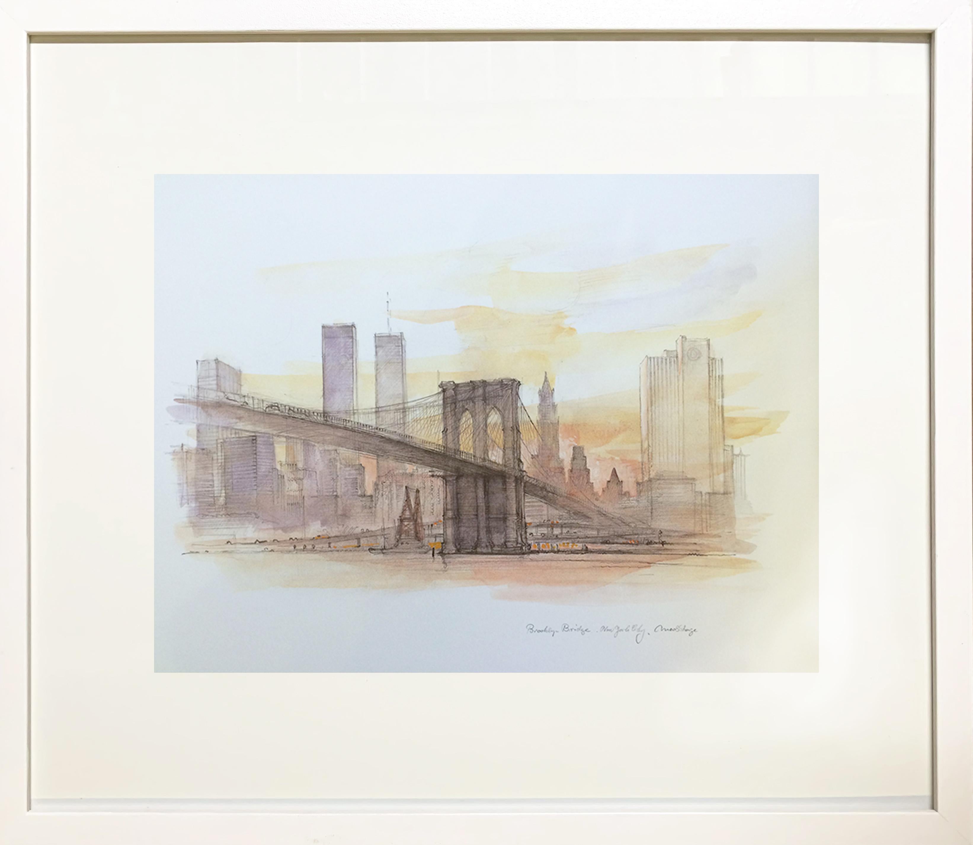 Mads Stage  Landscape Art - Brooklyn Bridge, New York 