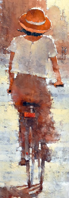 Andre Kohn. "The Day Off. Milan" series #2. Parisian style Impressionist Oil. 
