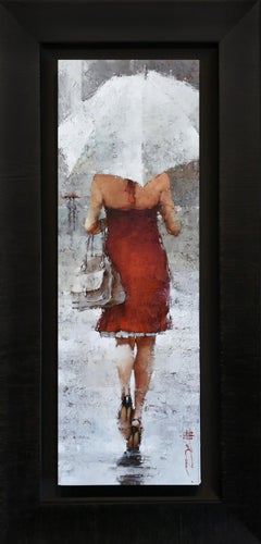 Andre Kohn. "Vintage Dior, series #17." Figurative Oil on museum wrap canvas.