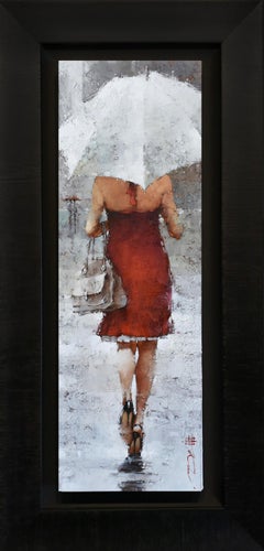 Andre Kohn. "Vintage Dior, series #17." Figurative Oil on museum wrap canvas. 