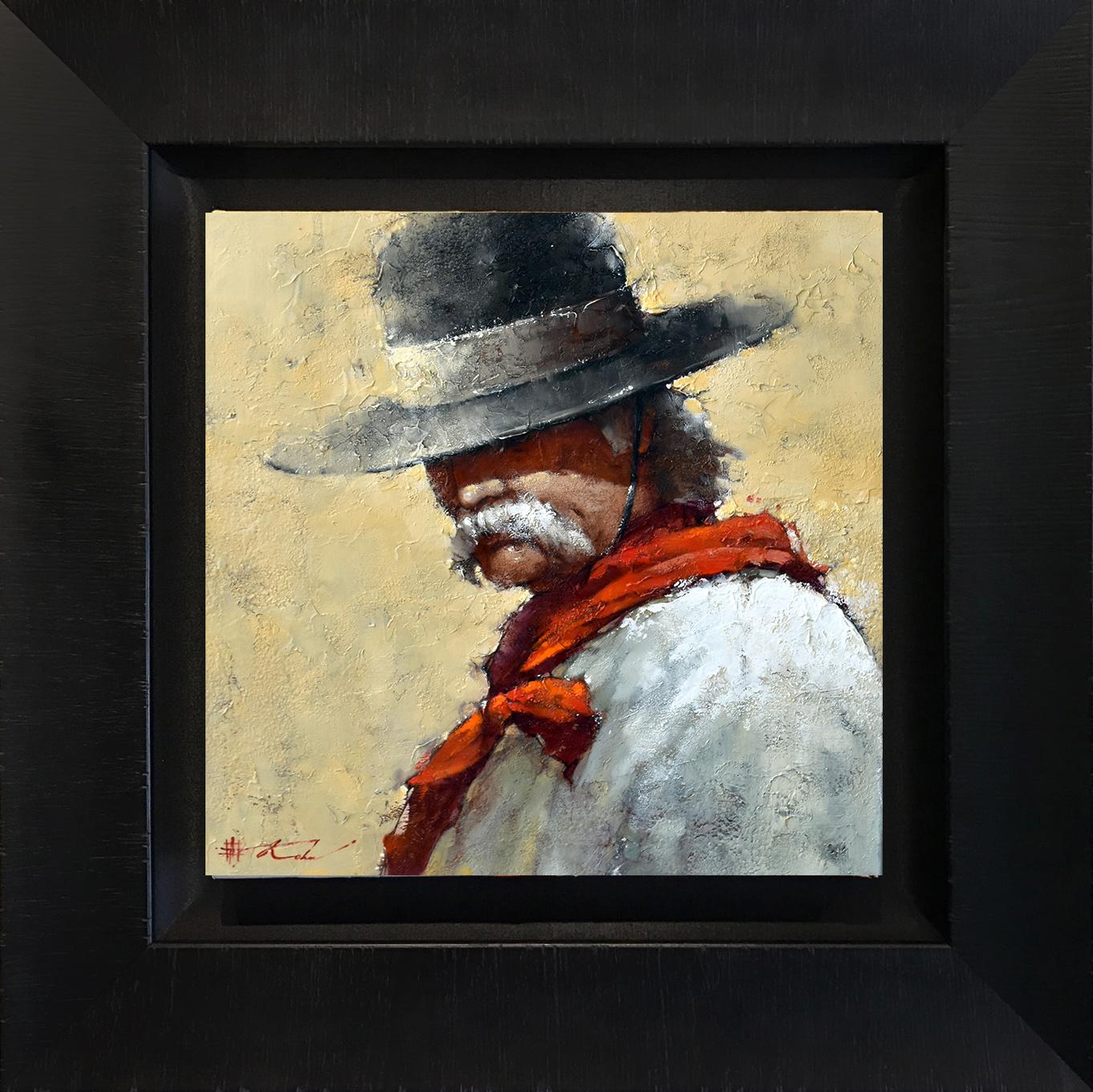 cowboy portrait painting