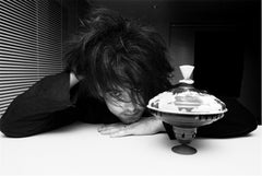 Robert Smith, The Cure, Fiction Records, Charlotte Street, London, November, 198