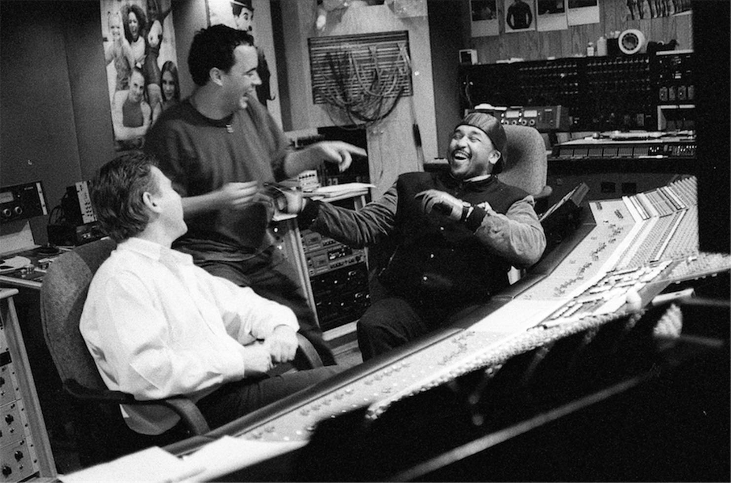 Sam Erickson Black and White Photograph - Dave Matthews Band, Electric Lady Studio, NYC, 1998
