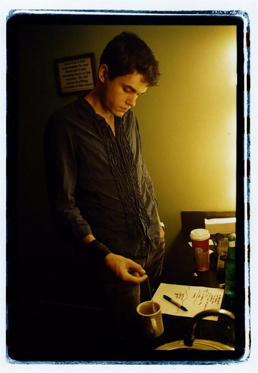 Sam Erickson Portrait Photograph - John Mayer setlist 2001